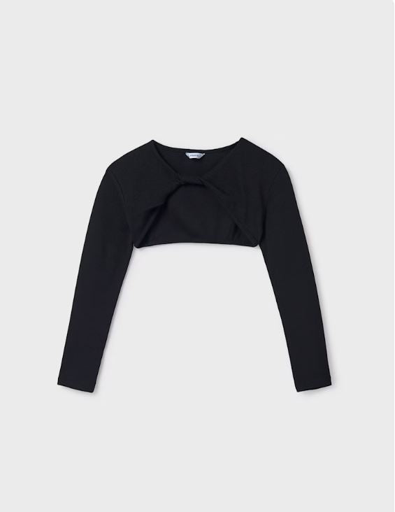 Camiseta con rebeca bolero canalé chicas