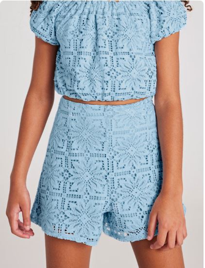 Pantalón corto encaje chicas