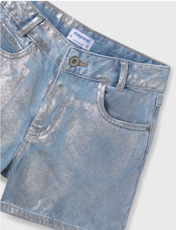 Pantalón corto vaquero tiro alto chicas