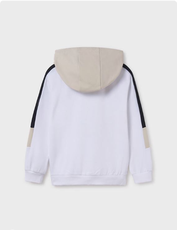 Sudadera capucha contrastes chicos