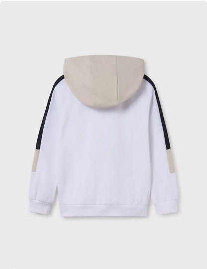 Sudadera capucha contrastes chicos
