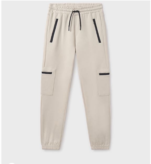 Pantalón casual contrastes chicos