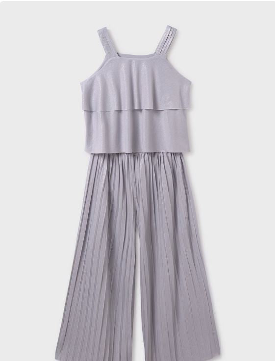 Conjunto pantalón largo y top plisado chica  Ceremonia