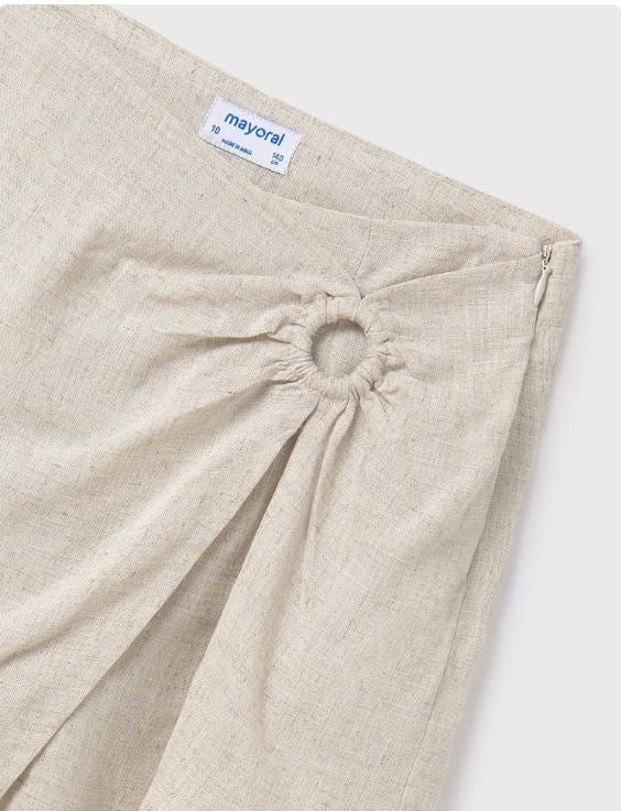 Falda pantalón con lino chicas