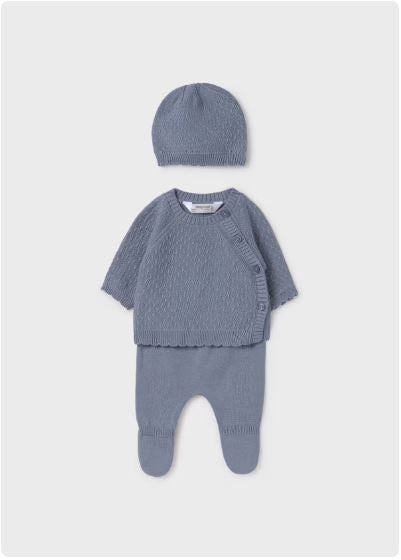 1 Conjunto regalo 3 piezas tricot bebé