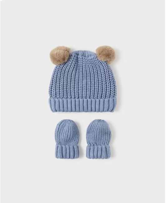 1 Set gorro y manoplas tricot