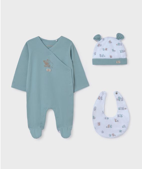 Set de regalo 3 piezas con pijama bebé