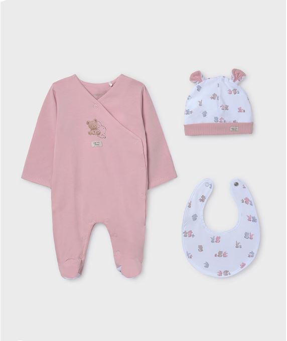 Set de regalo 3 piezas con pijama bebé