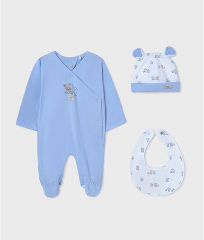 Set de regalo 3 piezas con pijama bebé